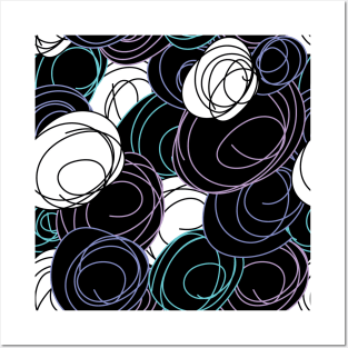 Abstract circles pattern Posters and Art